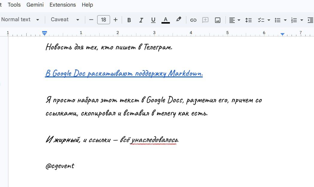 Google Docs Adds Markdown Support