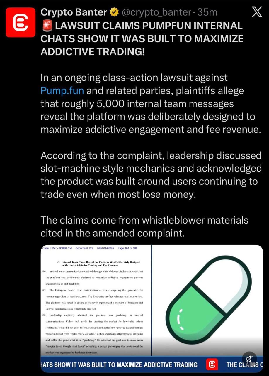 PumpFun Accused of Creating Gaming Addiction Through Trading