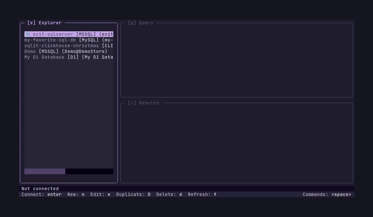 Sqlit Connects to Any Database From Terminal