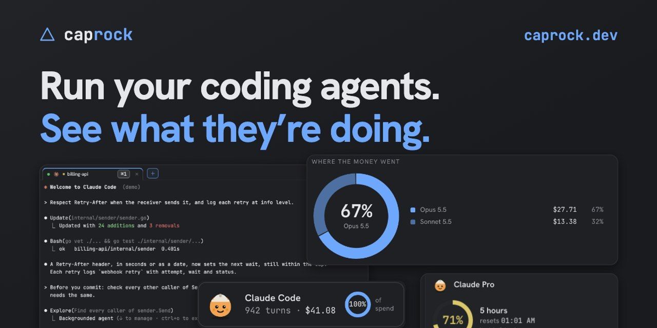 Caprock: Unified Environment for Running AI Agents and Cost Control