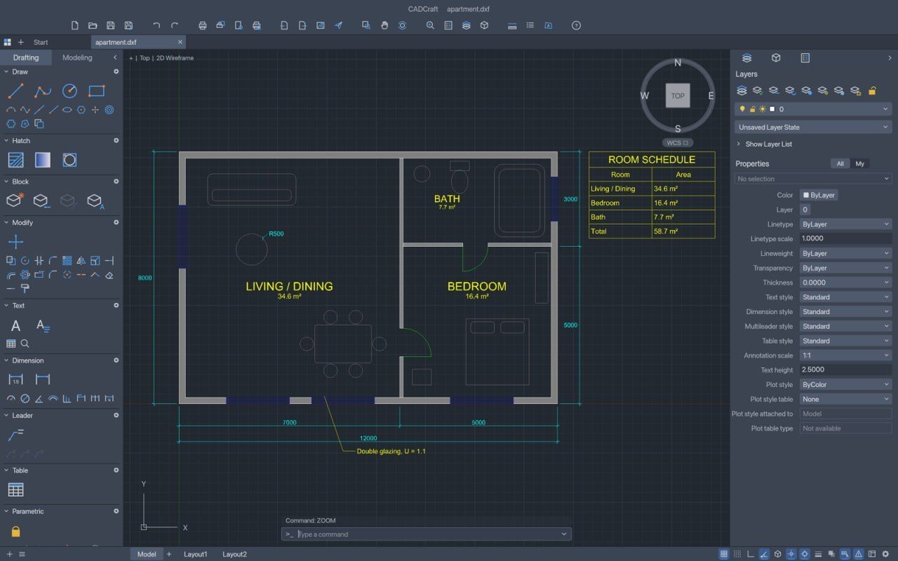 CADCraft: Open-Source AutoCAD Alternative in Rust