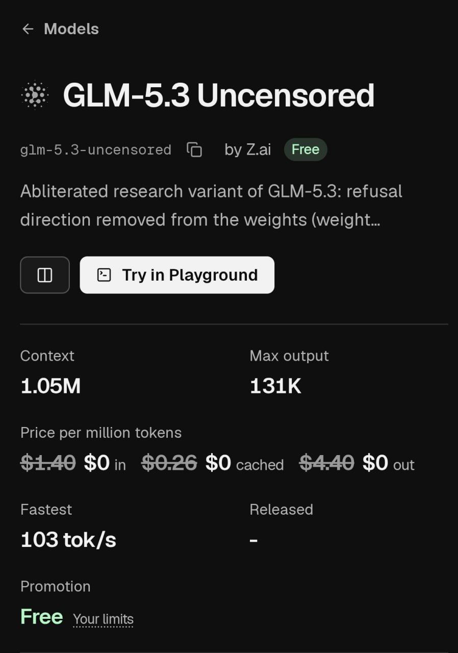 GLM-5.3: мощная AI-модель без ограничений