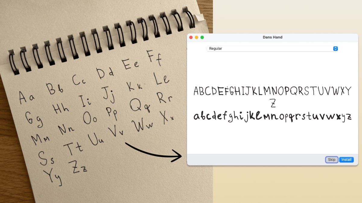 Create a Unique Font from Handwriting Photo