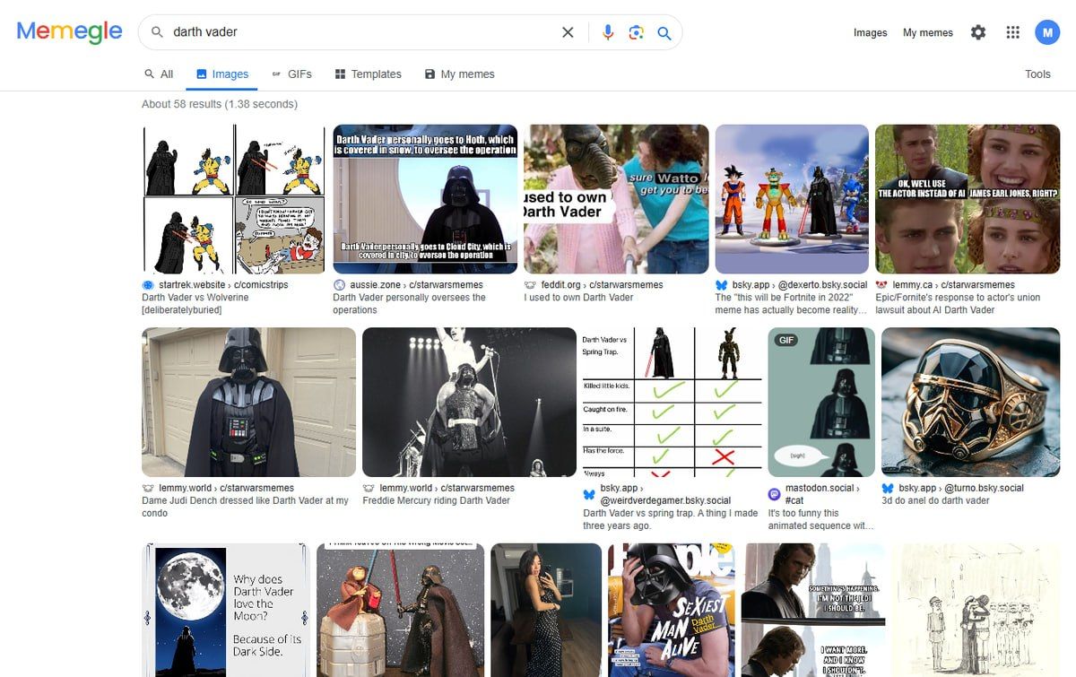 Новый поисковик мемов Memegle собирает контент с пяти платформ — 2