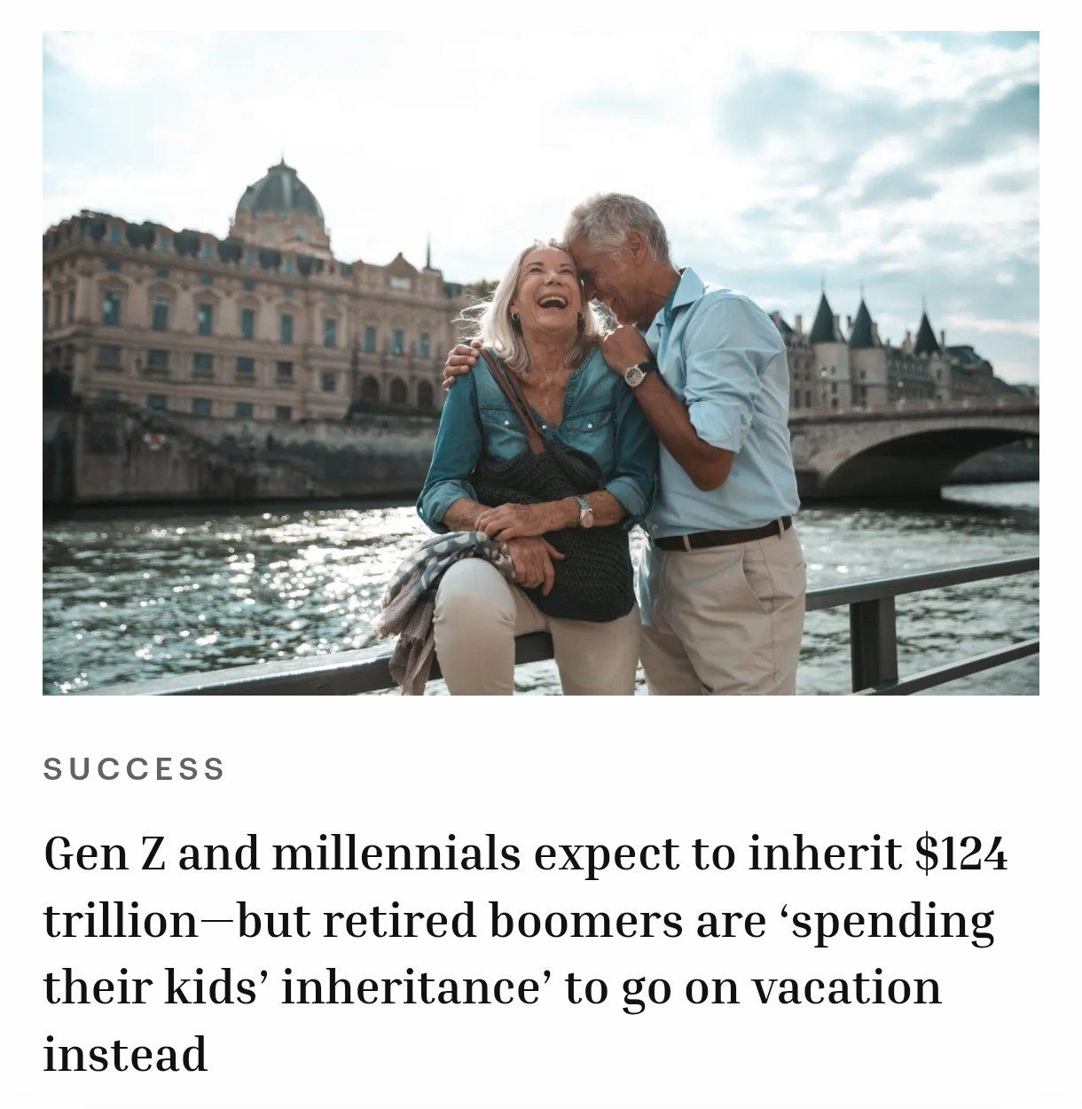 Retirees Spend Children's Inheritance on Travel