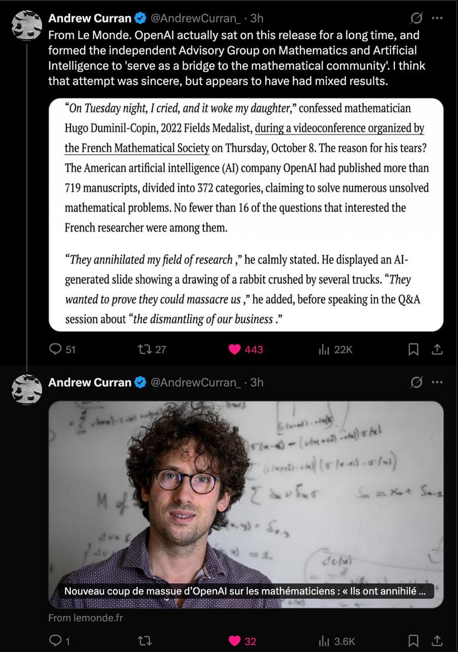 Fields Medalist Calls OpenAI's Success a Disaster for Science