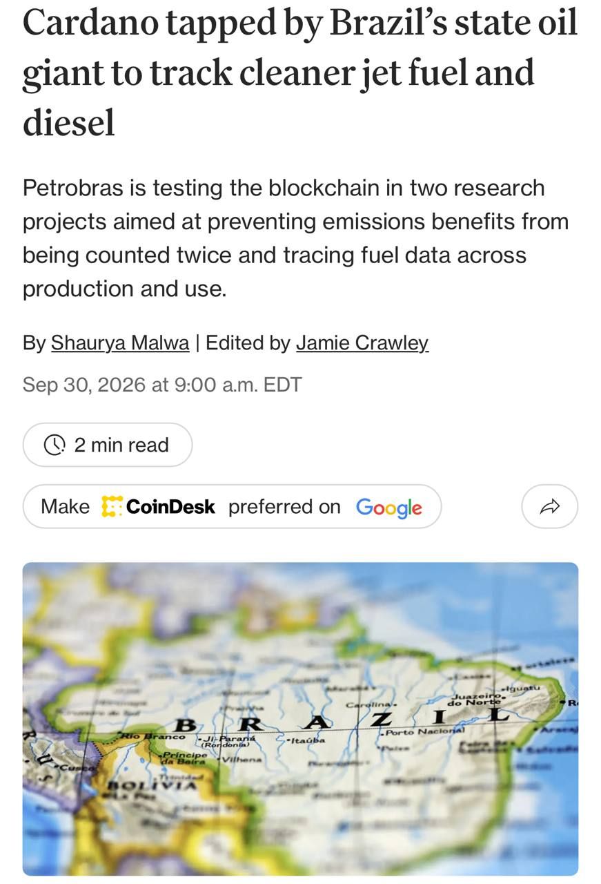Petrobras запускает проекты на базе блокчейна Cardano