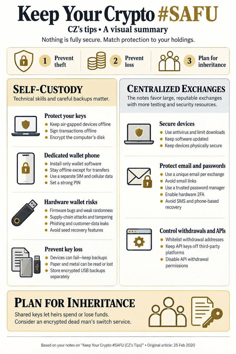 Основатель Binance рассказал о защите криптовалют в 2026 году