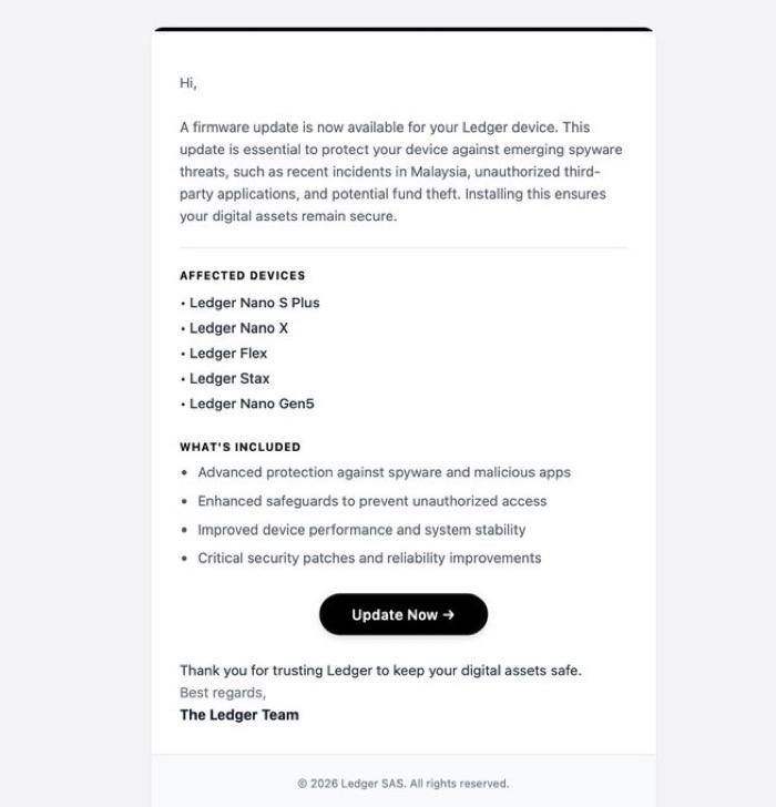 Мошенники используют инцидент с Ledger для кражи средств