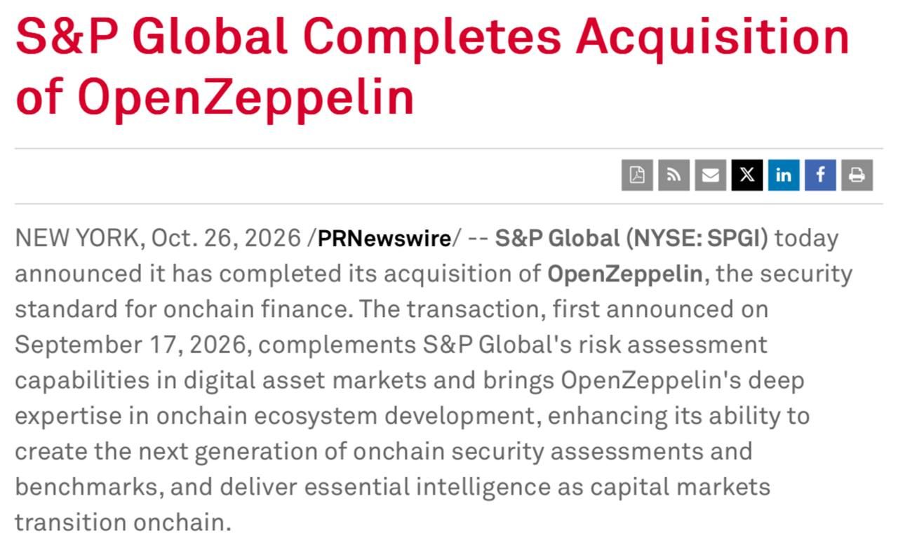 S&P Global Acquires Smart Contract Audit Leader OpenZeppelin