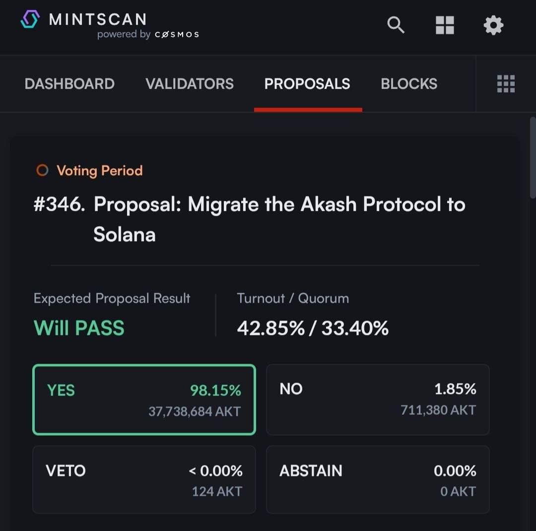 Akash Network Migrates from Cosmos to Solana