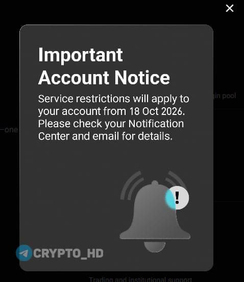 Bitget показывает уведомления о блокировке прямо на сайте