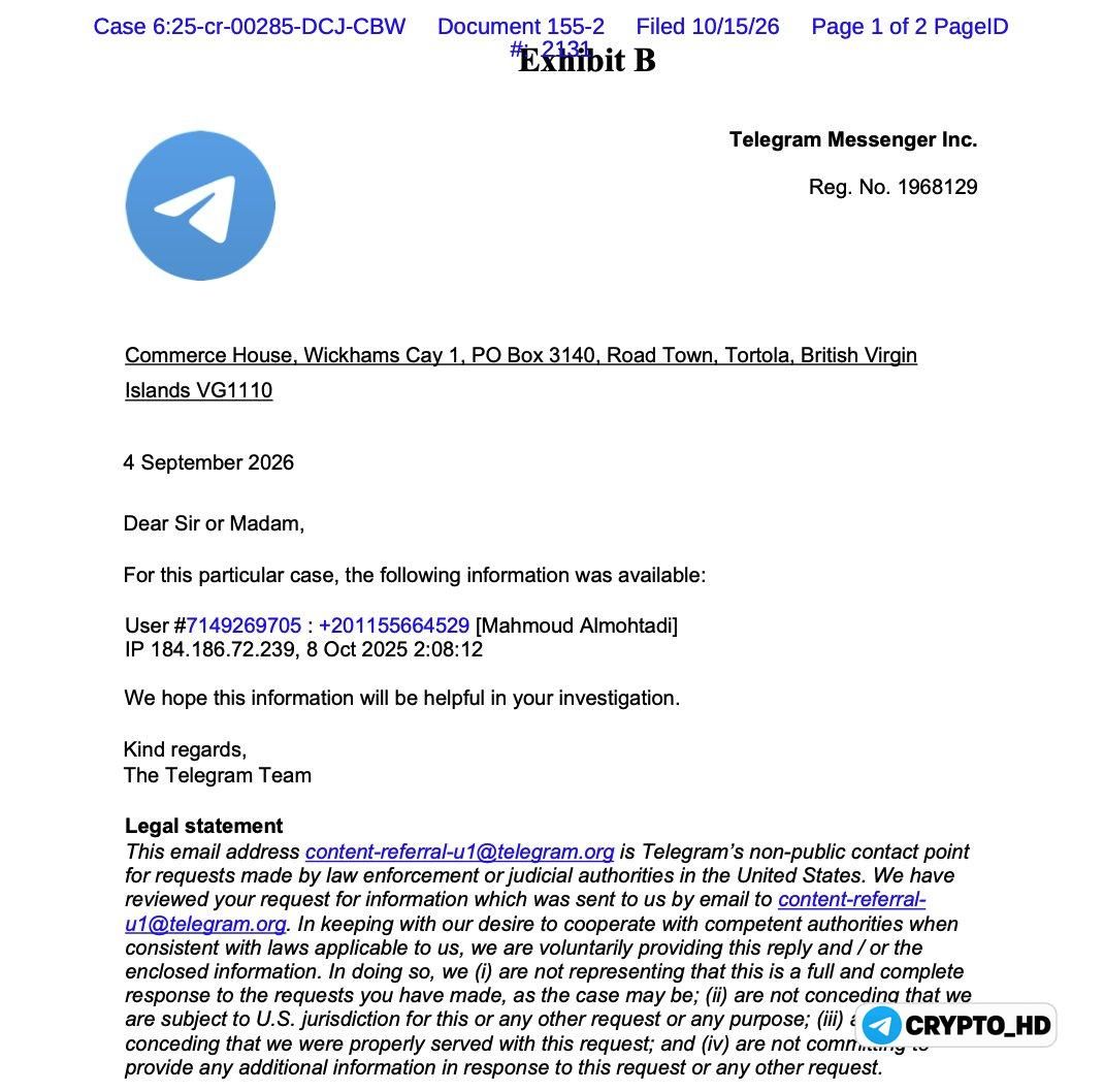 Telegram передает данные пользователей властям США