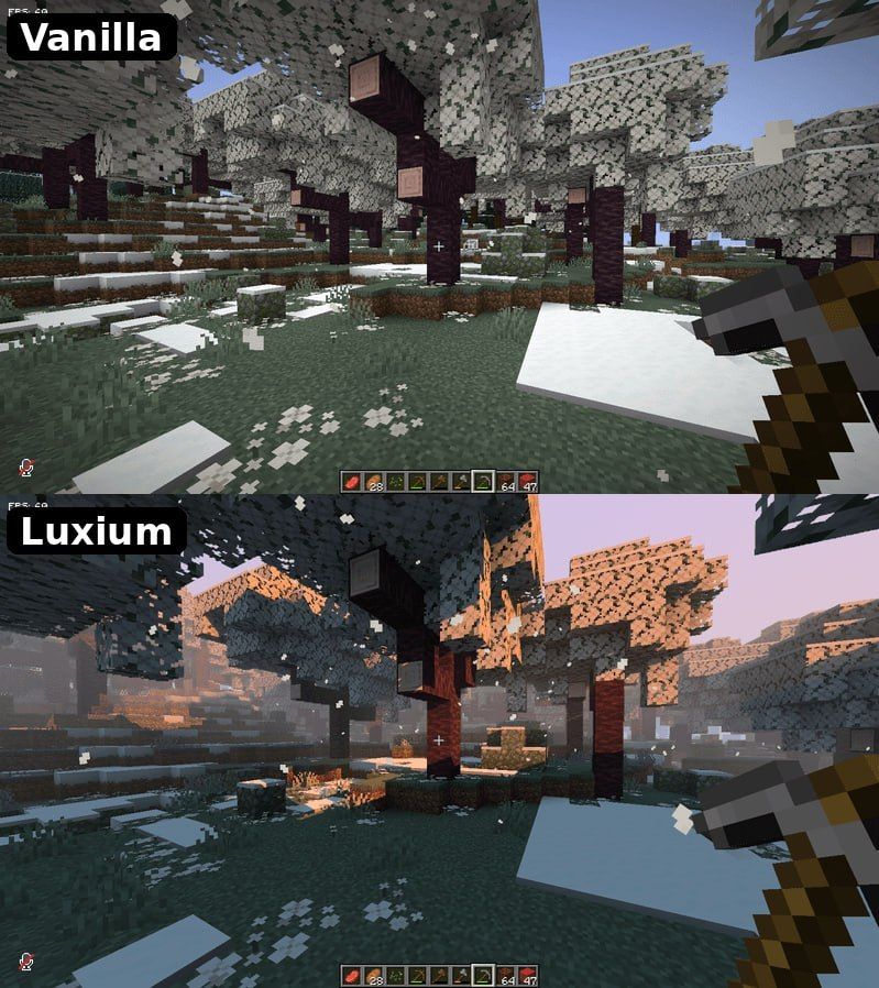 Luxium: Minecraft Graphics for Weak PCs — 2