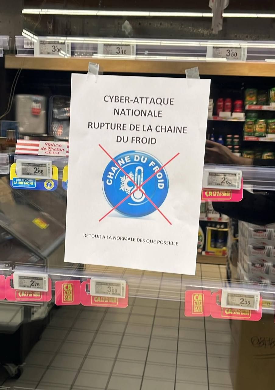 Hackers Spoiled Products in Hundreds of French Supermarkets