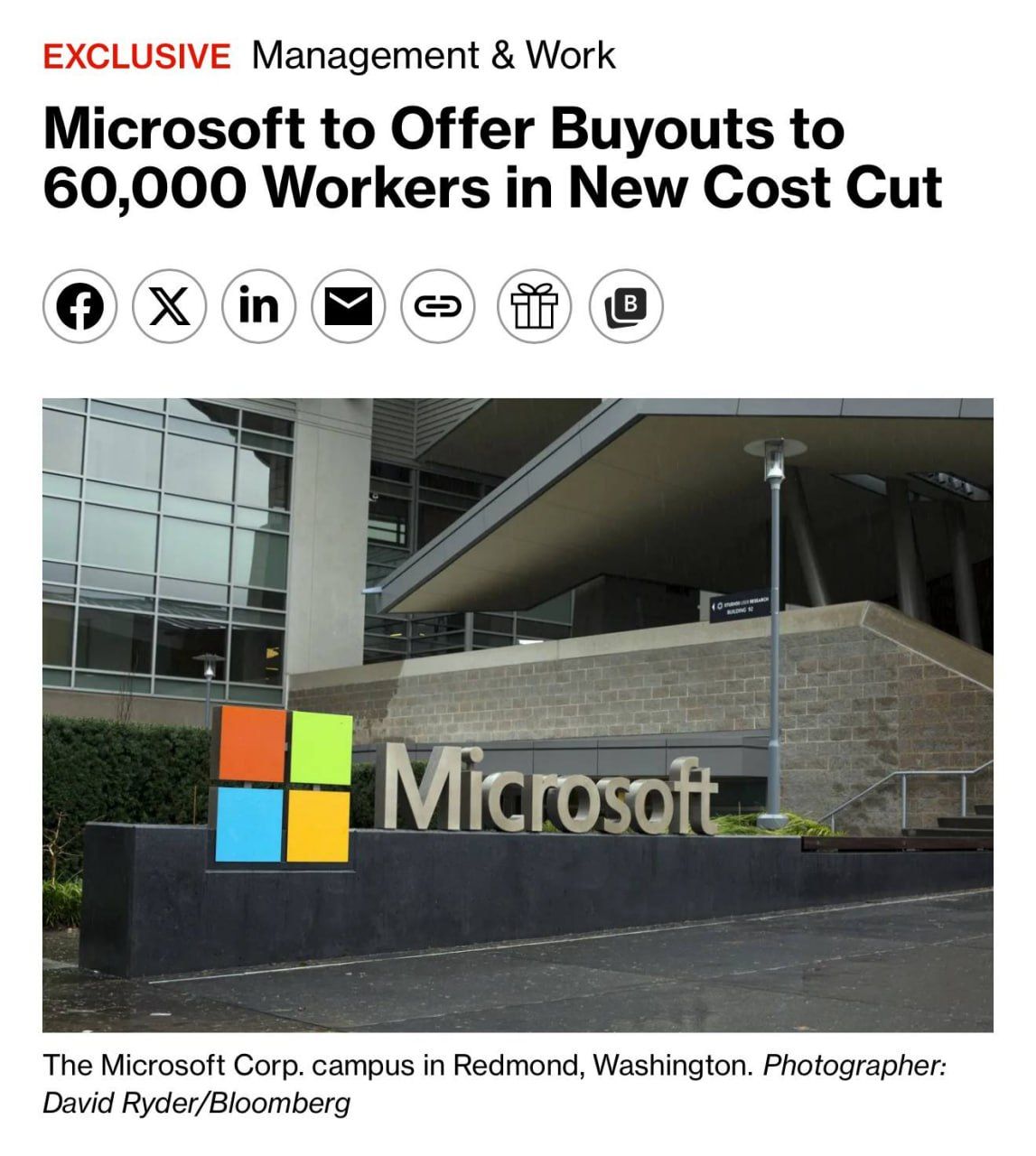 Microsoft lays off 60,000 people to advance AI