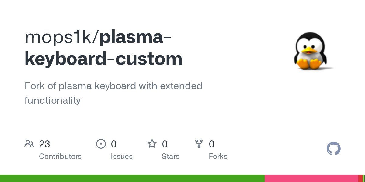 Custom Keyboard for KDE Plasma 6