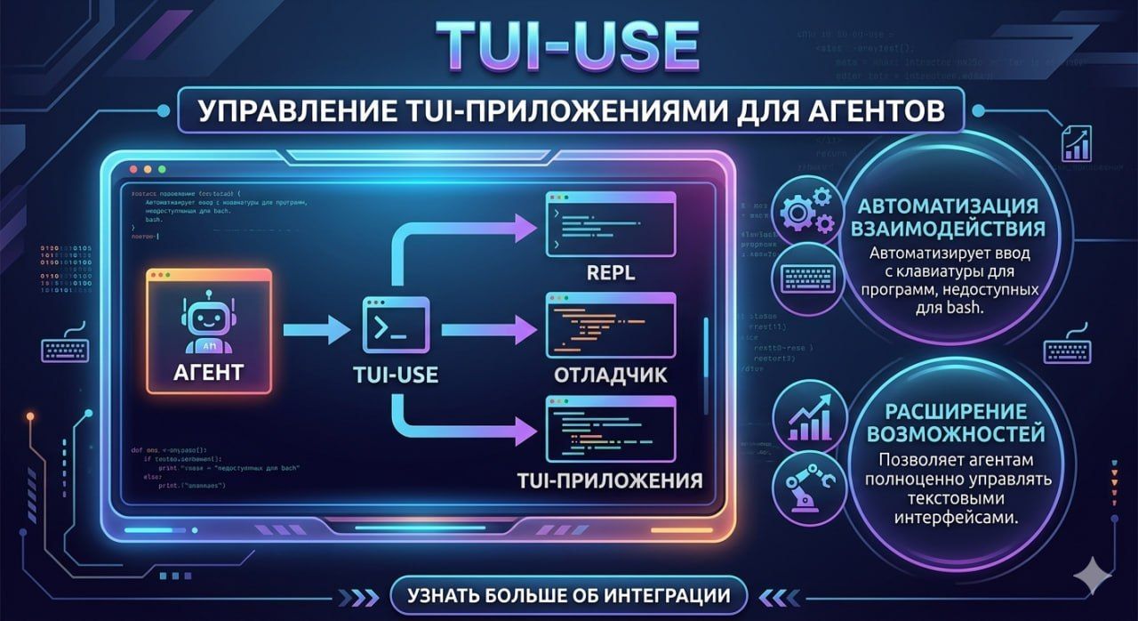 Tui-use: managing CLI applications for AI agents