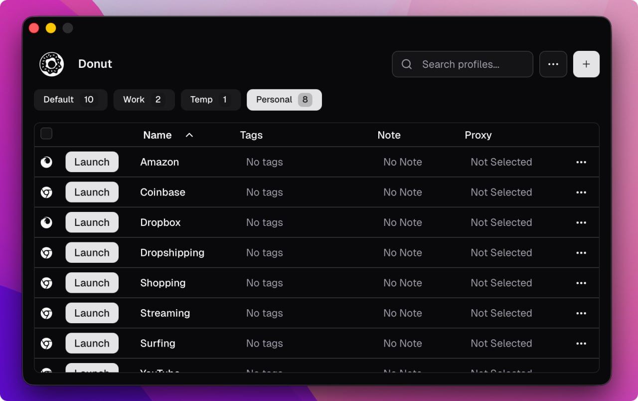 Donut Browser — open-source antidetect browser for anonymity and privacy