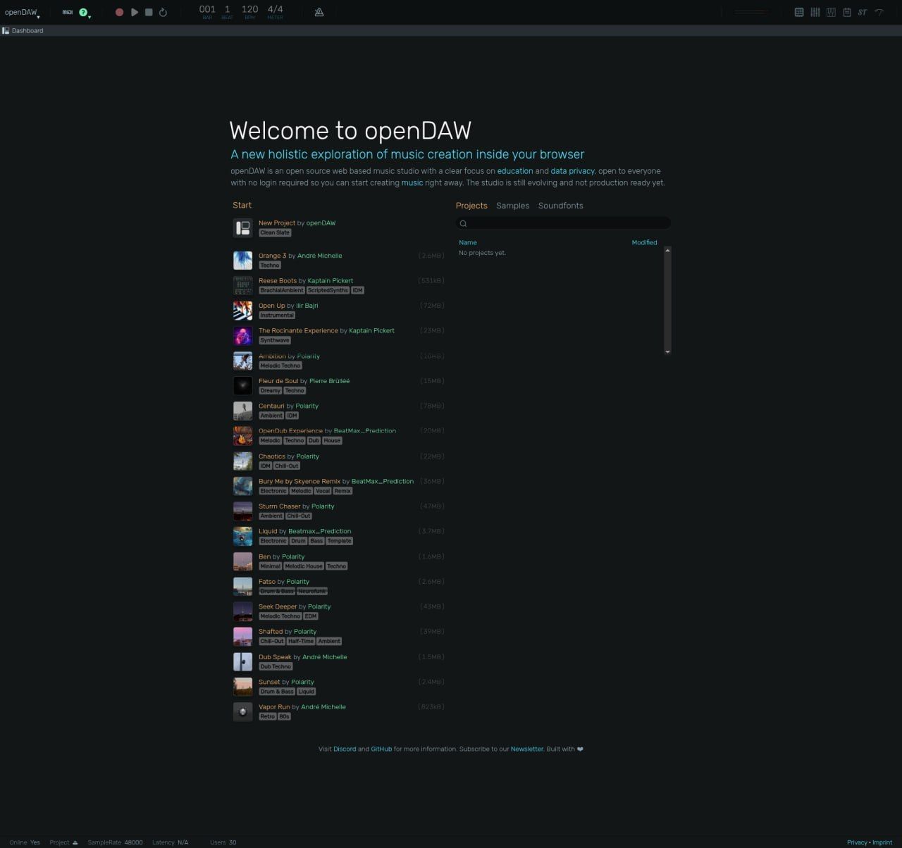 openDAW: Web Station for Democratizing Music Production