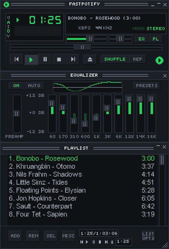 Fastpotify — Lightweight Spotify Client for All Platforms — 2