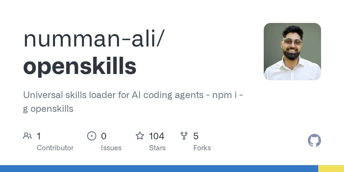 OpenSkills adds Anthropic skills to AI agents