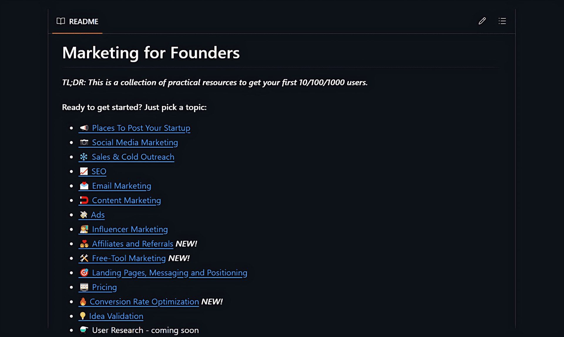Marketing Resources for Early Startup Users