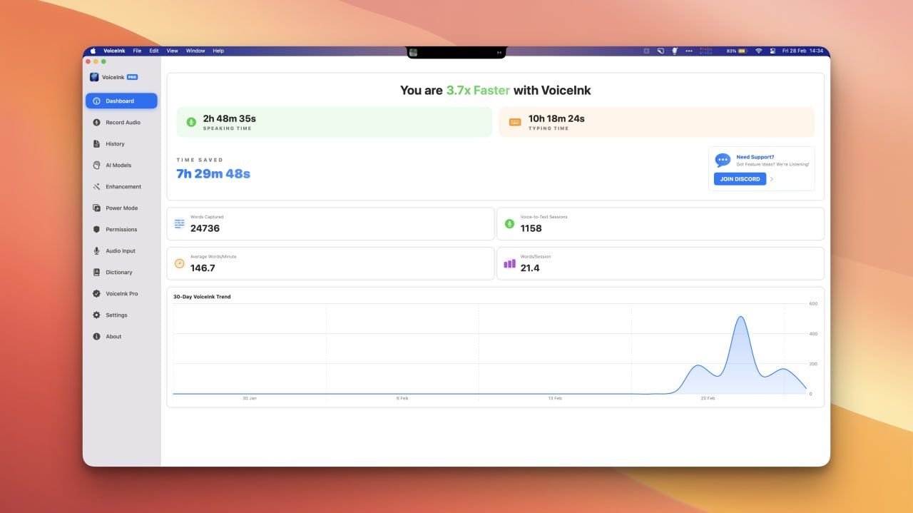 VoiceInk: Open Alternative to Paid Speech Recognition Services