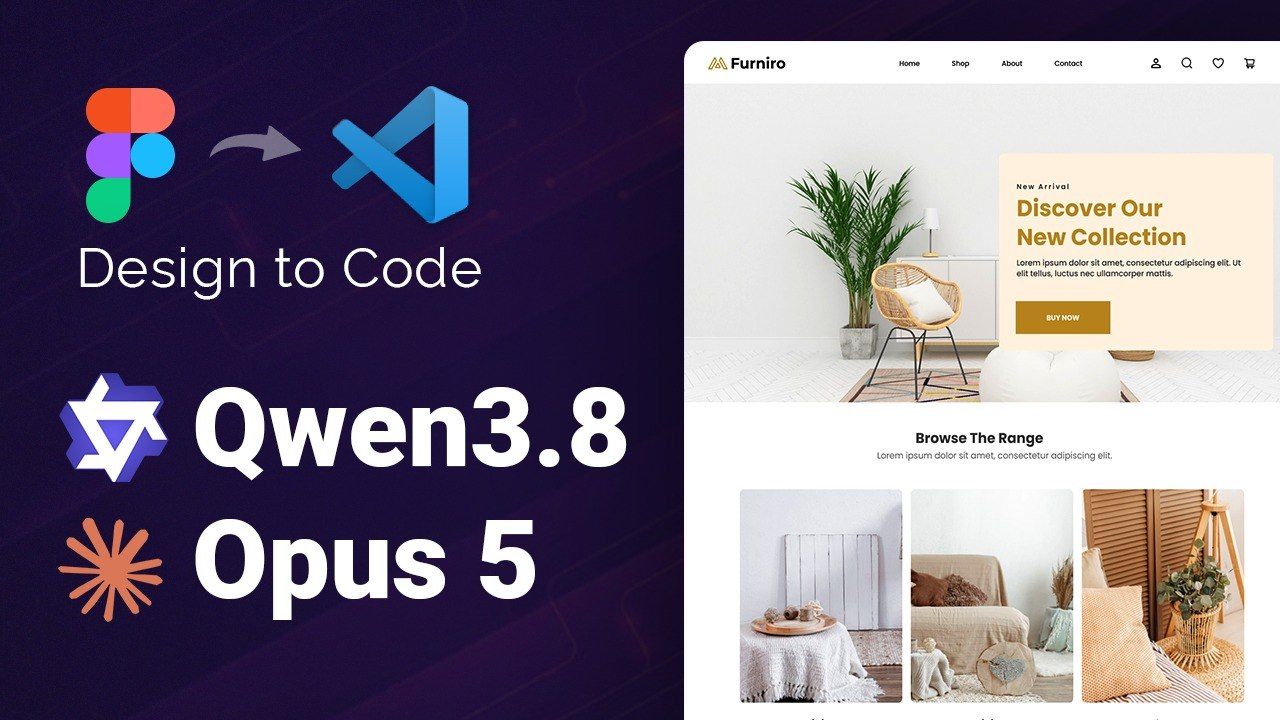 Qwen3.8 and Opus 5 Neural Networks Test: Design to Code