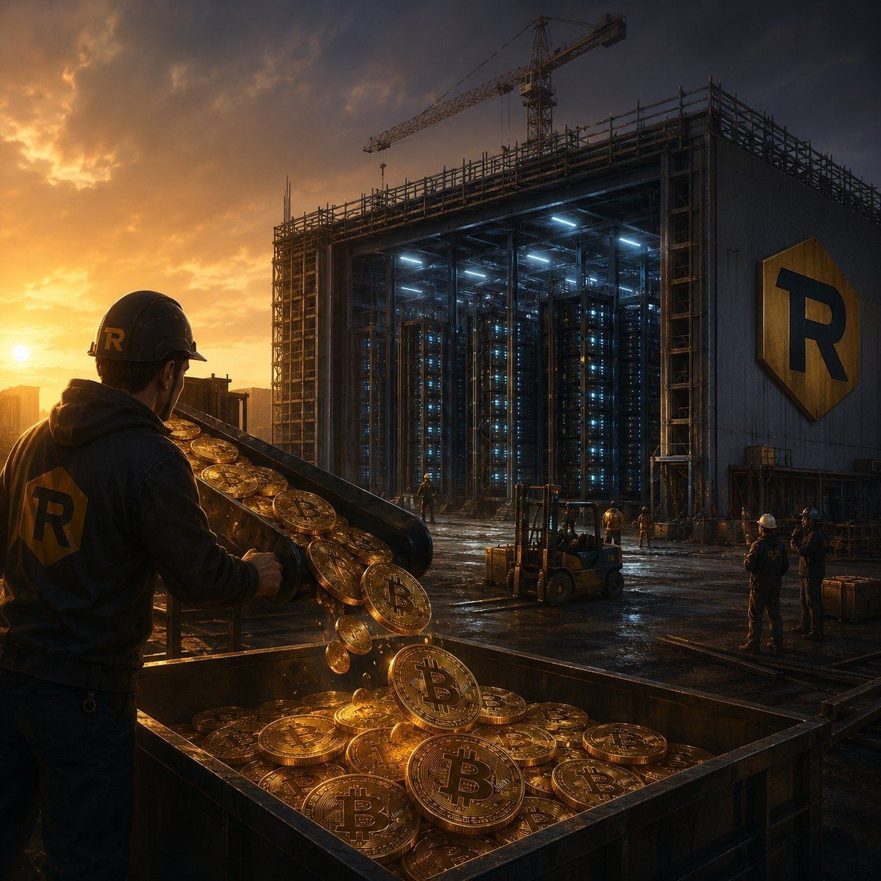 Riot Platforms Sells Bitcoins for AI Infrastructure