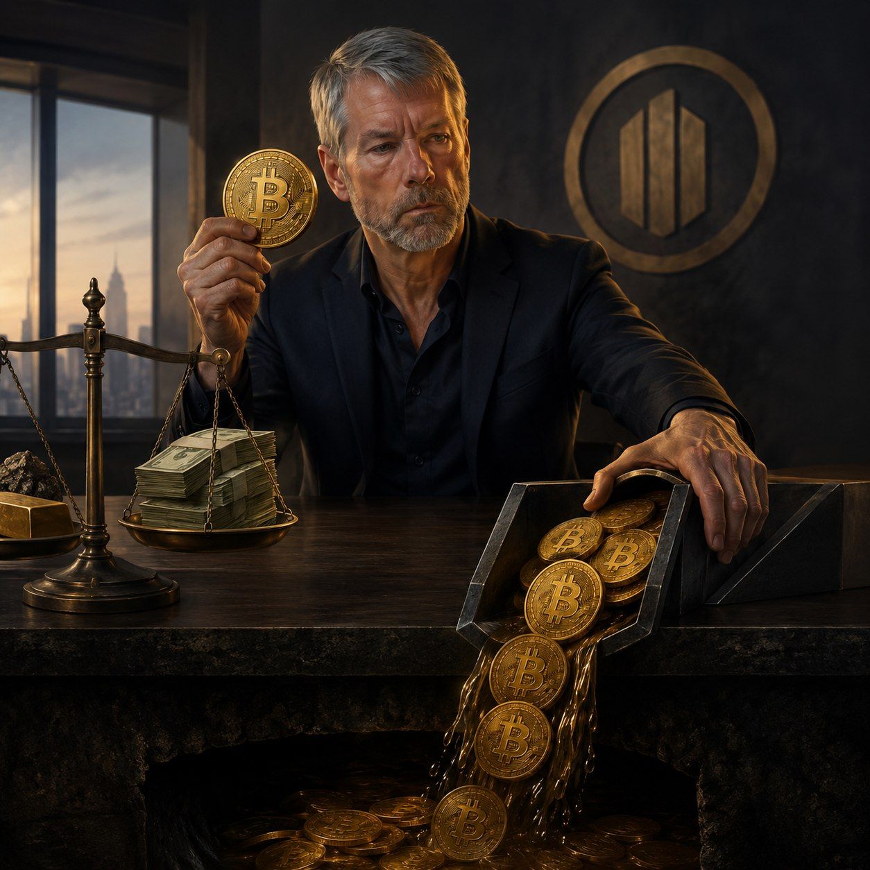 Michael Saylor Praises Bitcoin, But Company Sells at a Loss