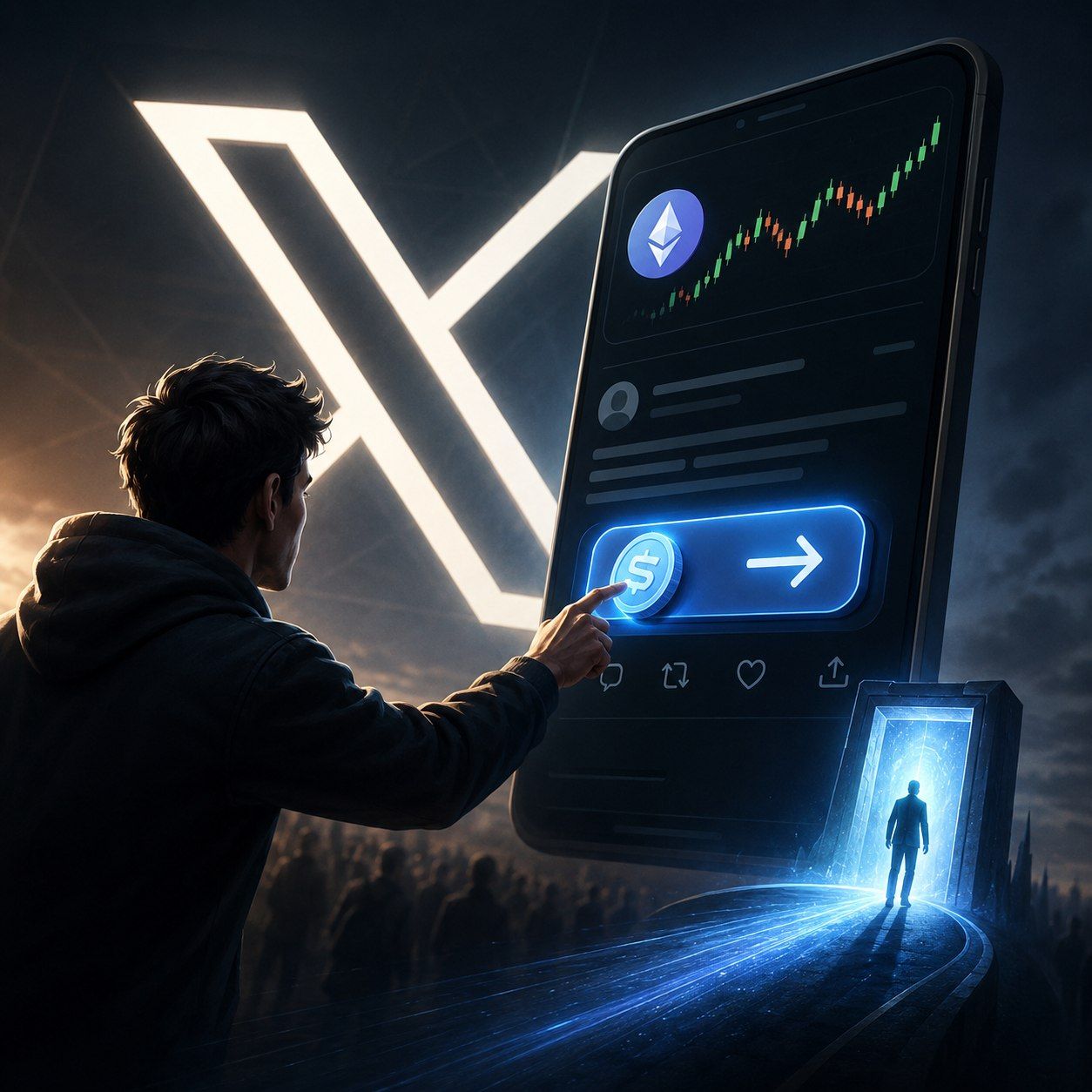 X to introduce cryptocurrency trading next to charts