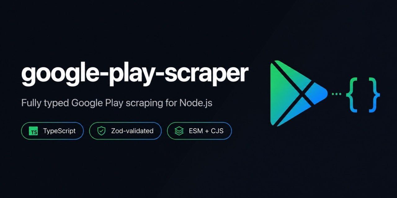 google-play-scraper for Node.js and TypeScript