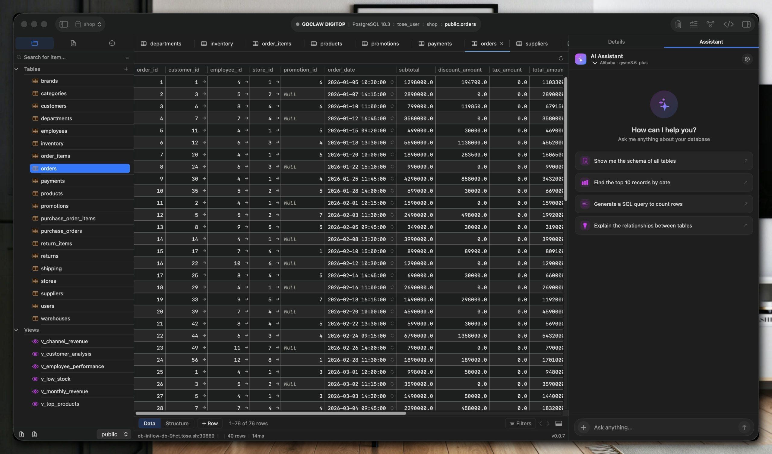 Gridex: Cross-Platform Database IDE with AI Chat