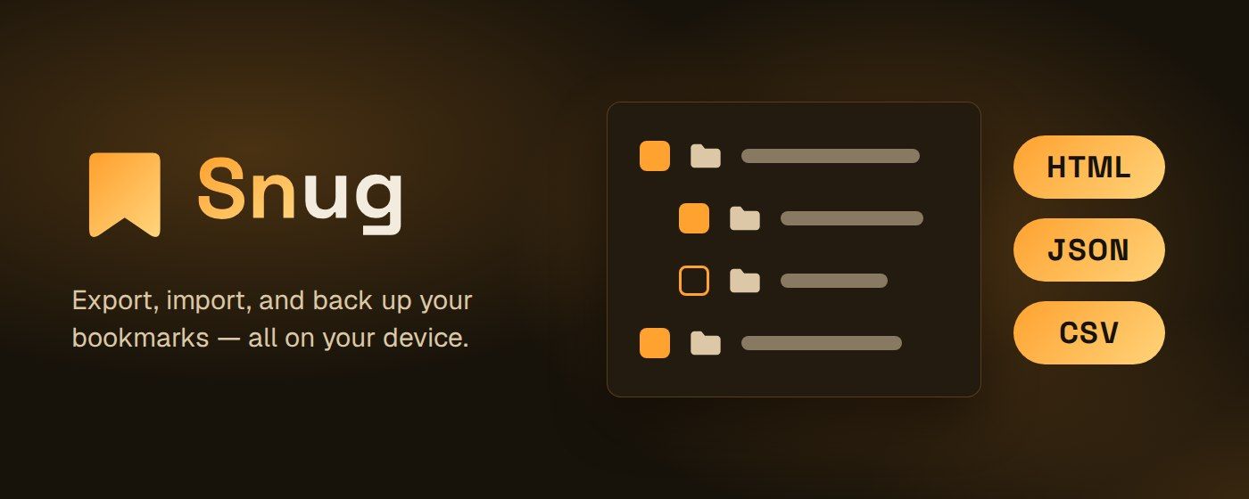 Snug: Convenient Browser Bookmark Management