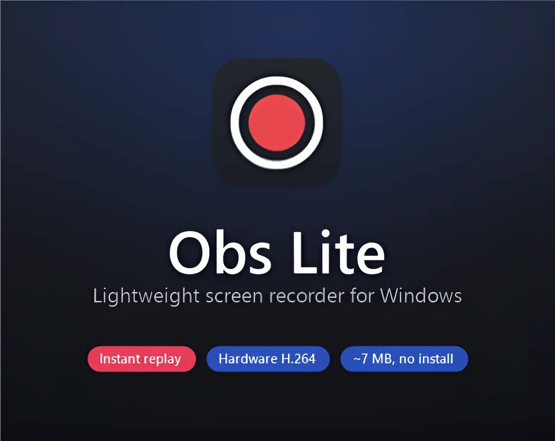 obs-lite: легковесная программа для записи экрана на Windows