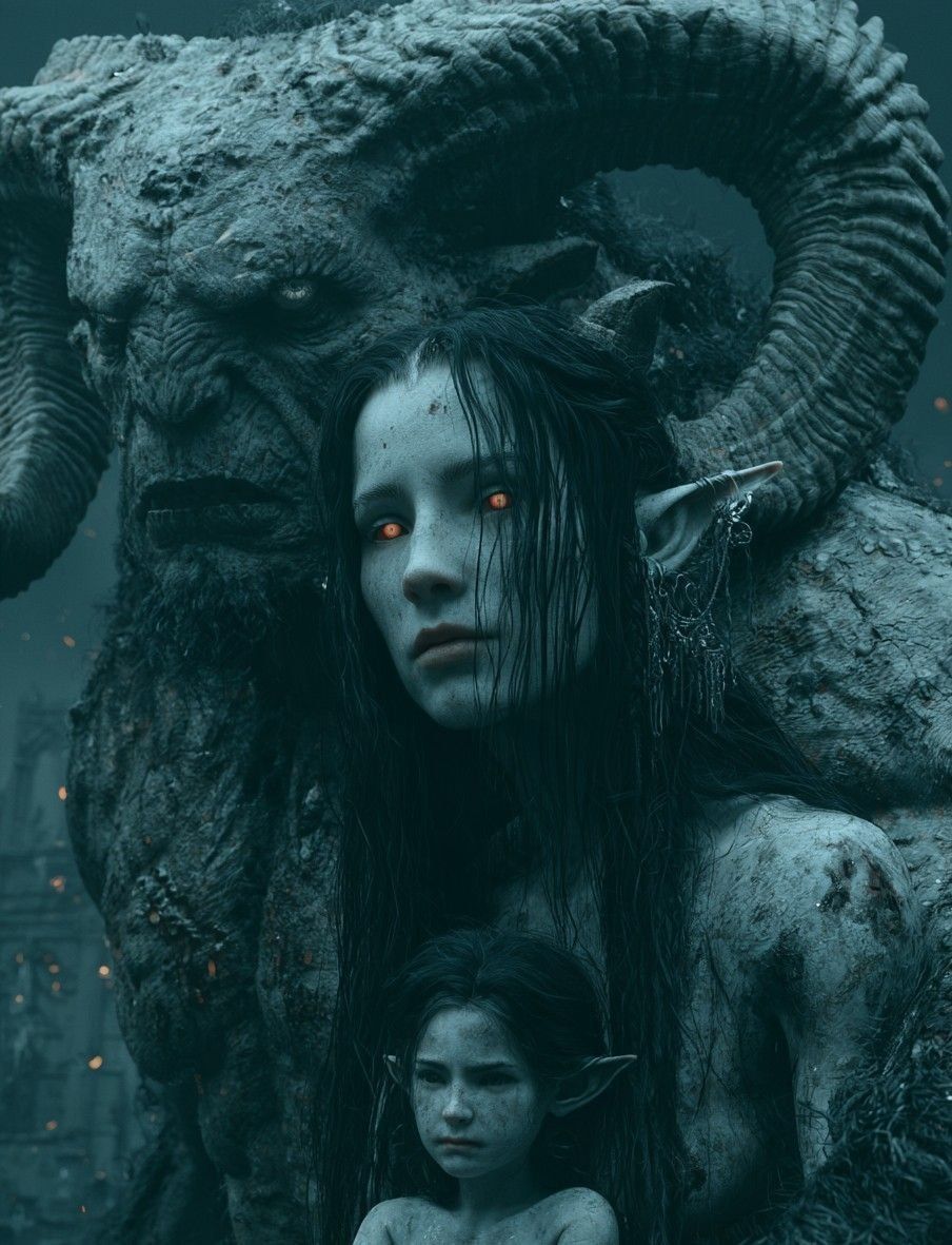 Midjourney 😈 Dark Fantasy 🙂 Семейное фото 😊