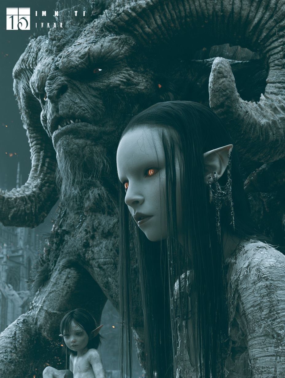 Midjourney 😈 Dark Fantasy 🙂 Семейное фото 😊 — 8