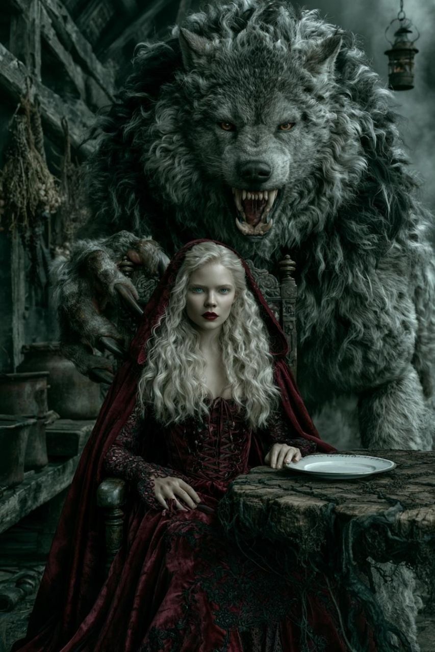 Midjourney 🎀 Horror interpretation of "Little Red Riding Hood" — 4