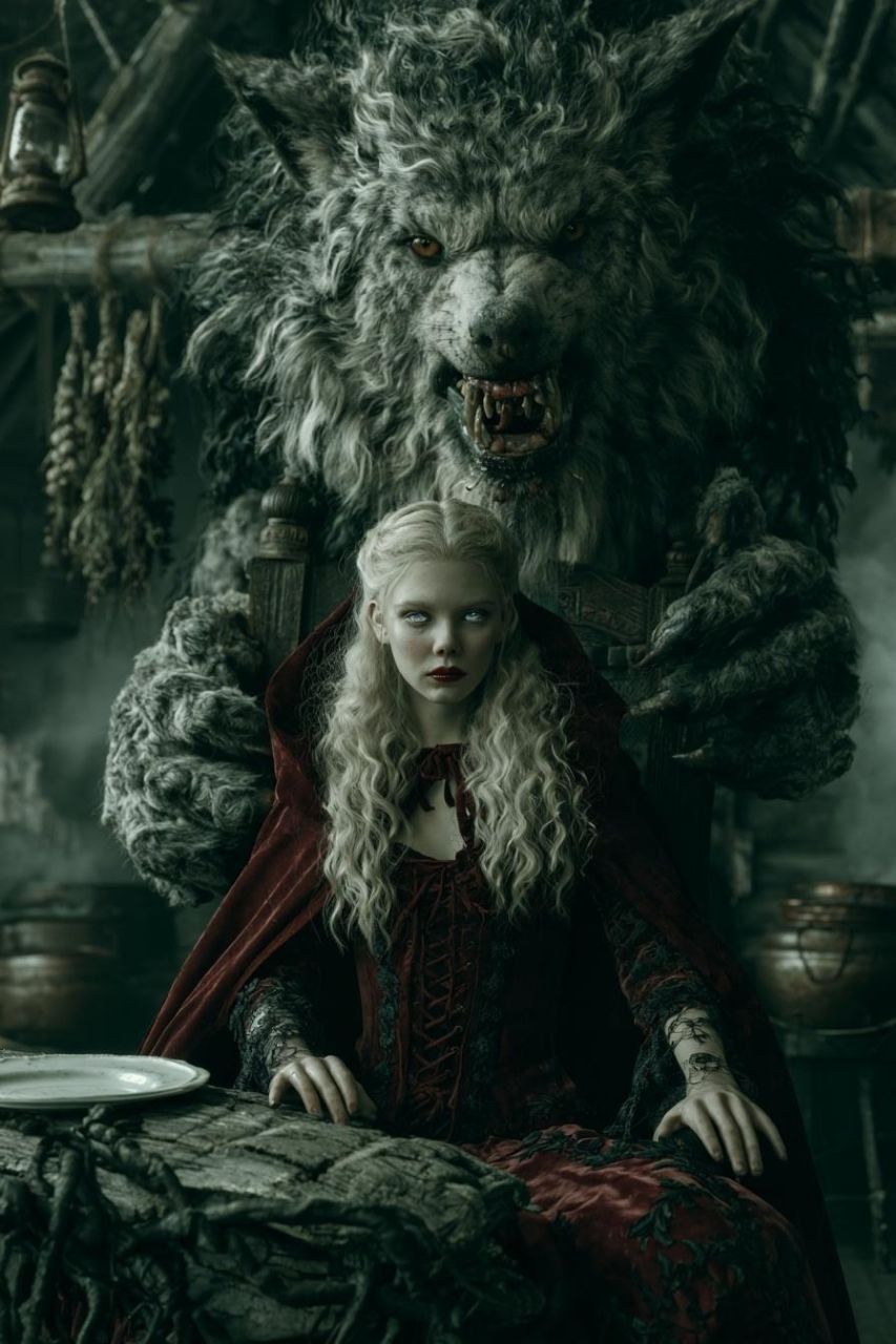 Midjourney 🎀 Horror interpretation of "Little Red Riding Hood" — 6