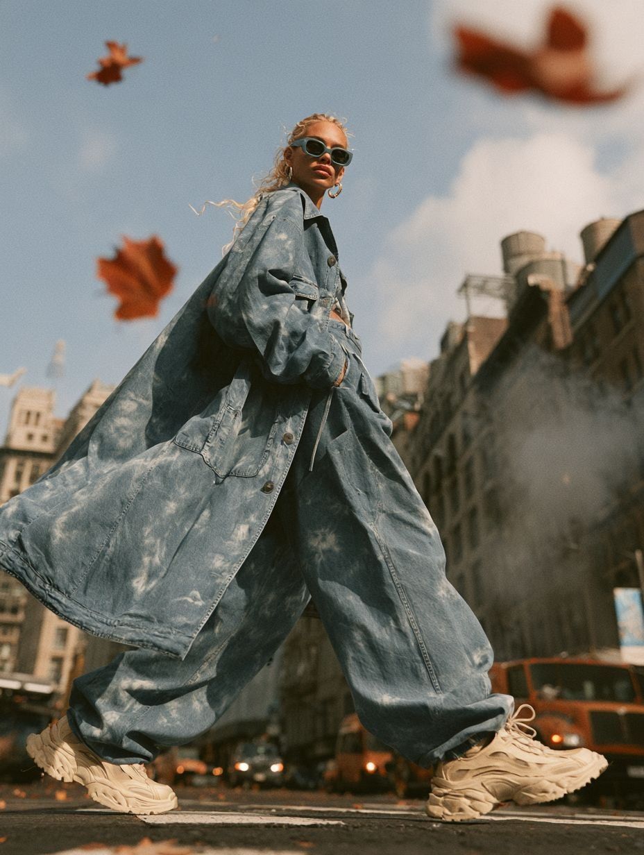 Midjourney 🍁 a solid denim suit is precisely created 🍂 — 6