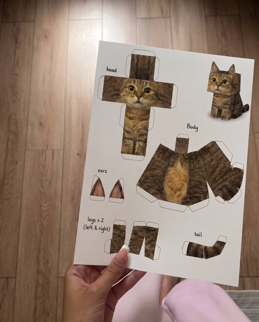 AI Pet Papercraft Cube Generator — 2