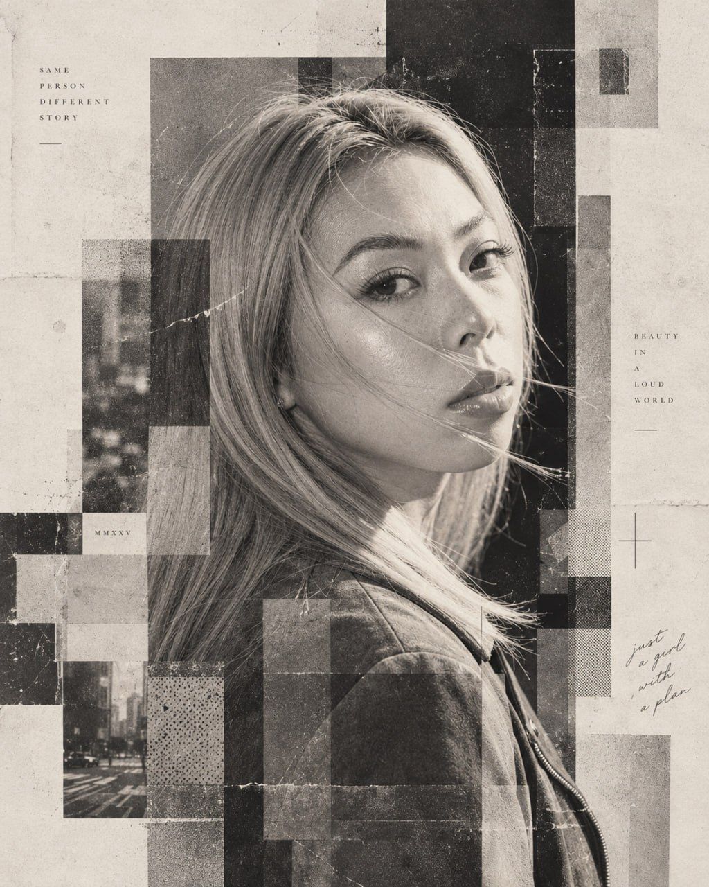 Geometric Monochrome Portrait AI Prompt Guide — 3