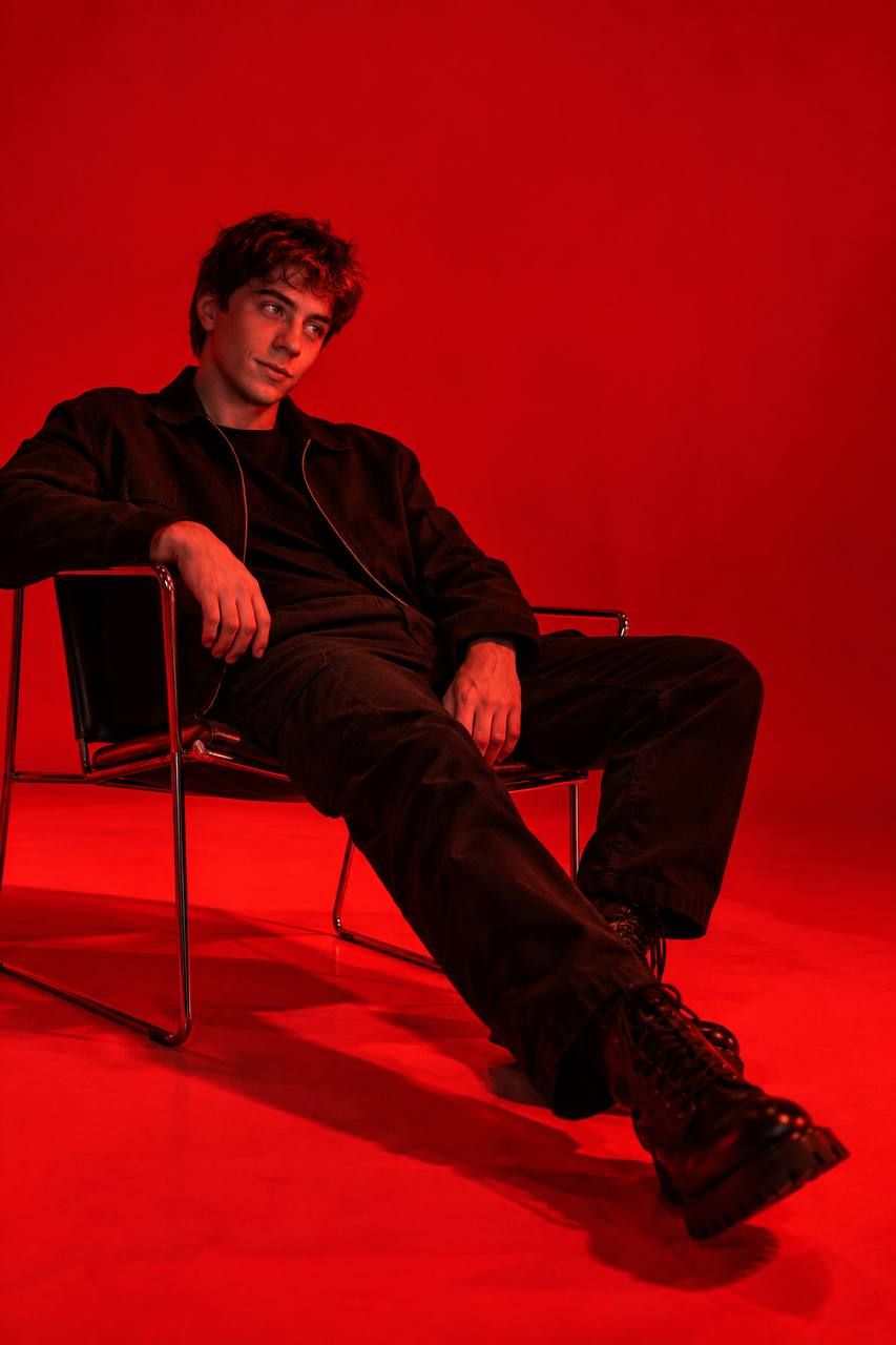 Cinematic Red Lighting Portrait Prompt