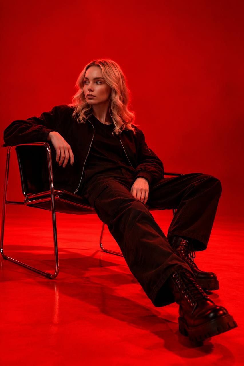 Cinematic Red Lighting Portrait Prompt — 3