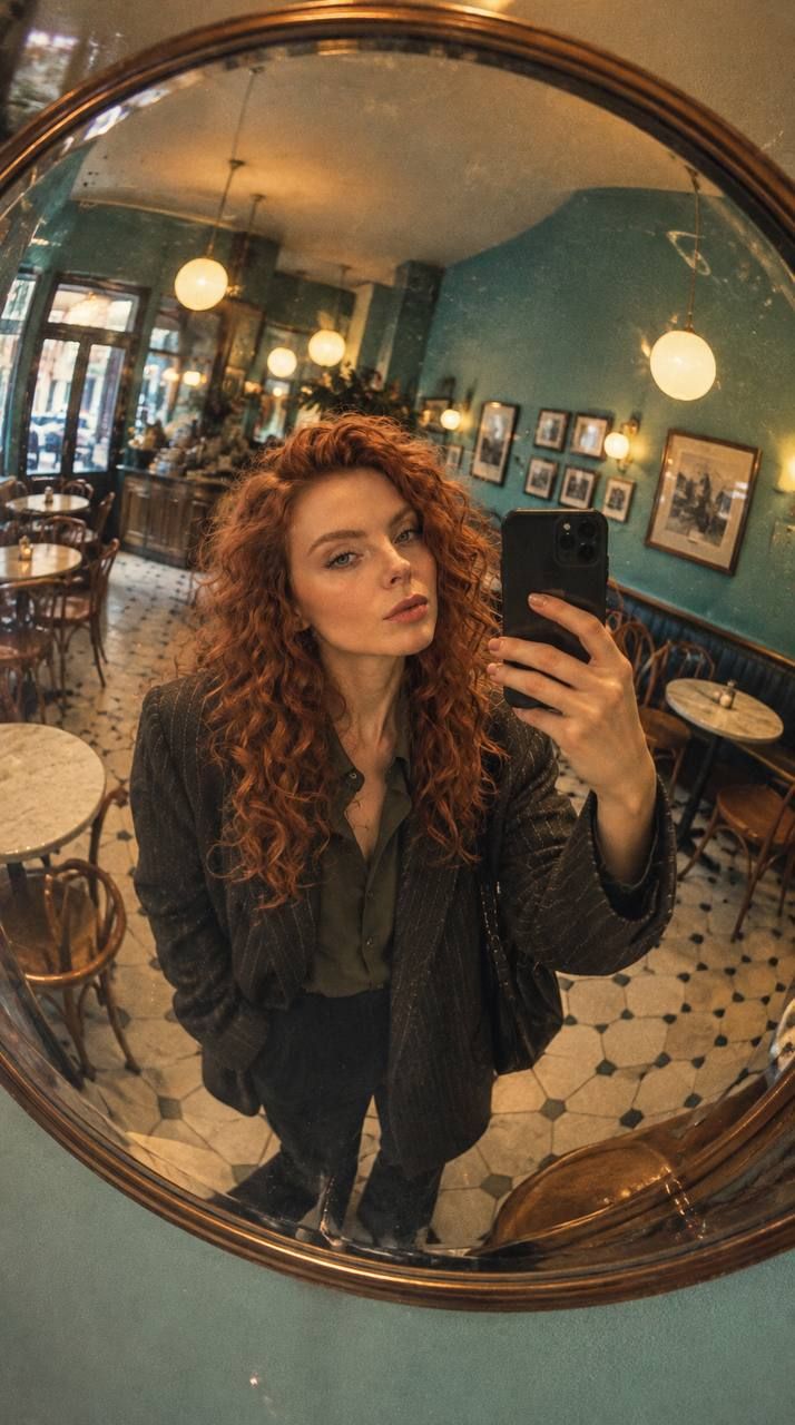Vintage Cafe Selfie AI Prompt Guide