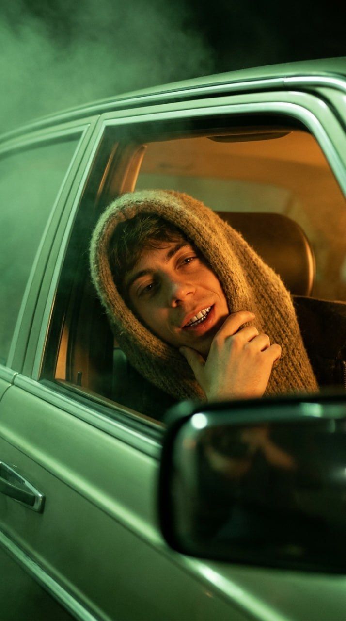 Cinematic Night Car Portrait AI Prompt Guide