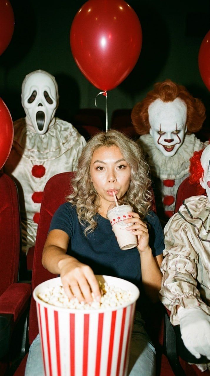 Prompt for Creating Halloween Photos in a Theater