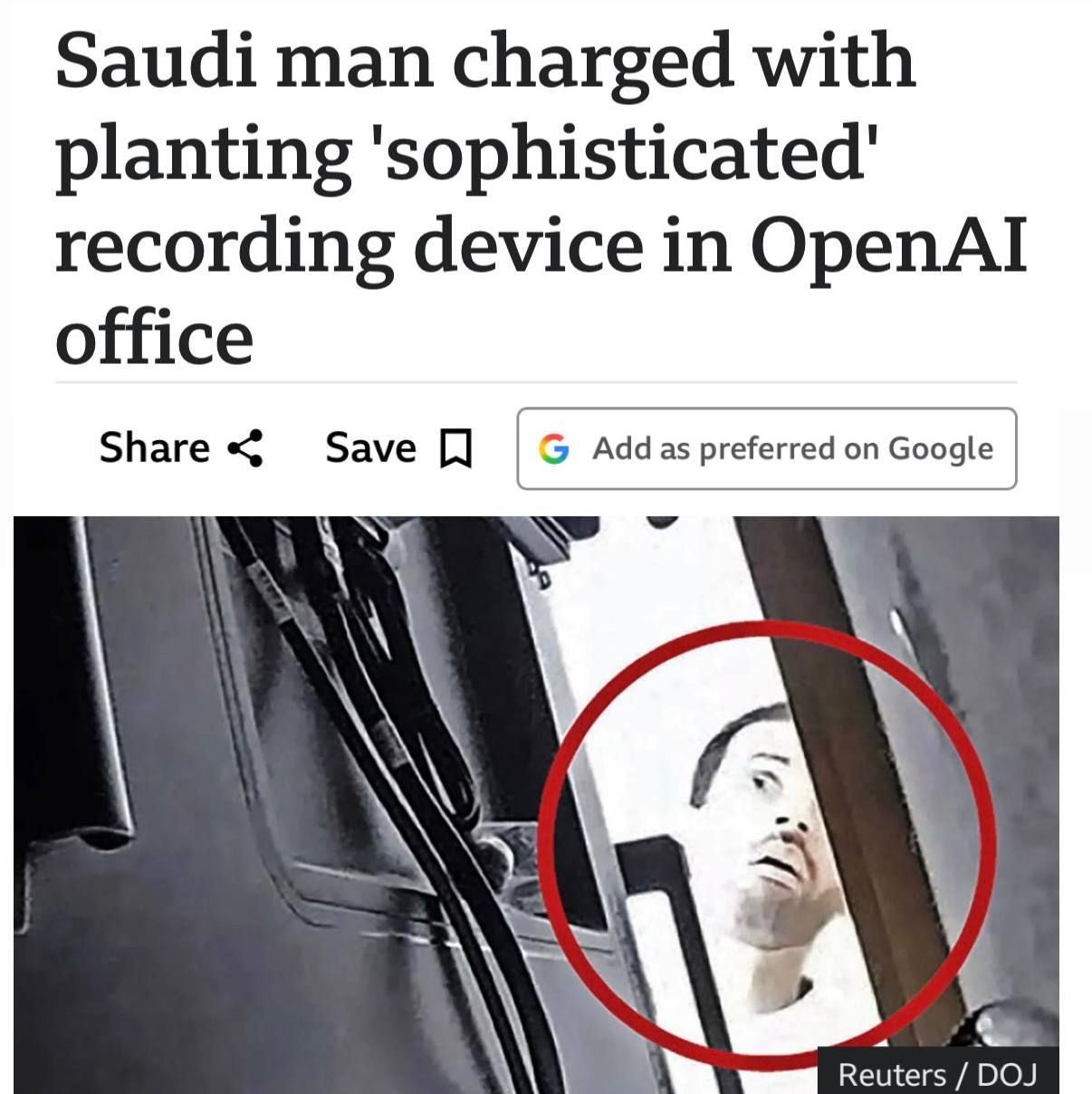 OpenAI Employee Installed Wiretap Using AI