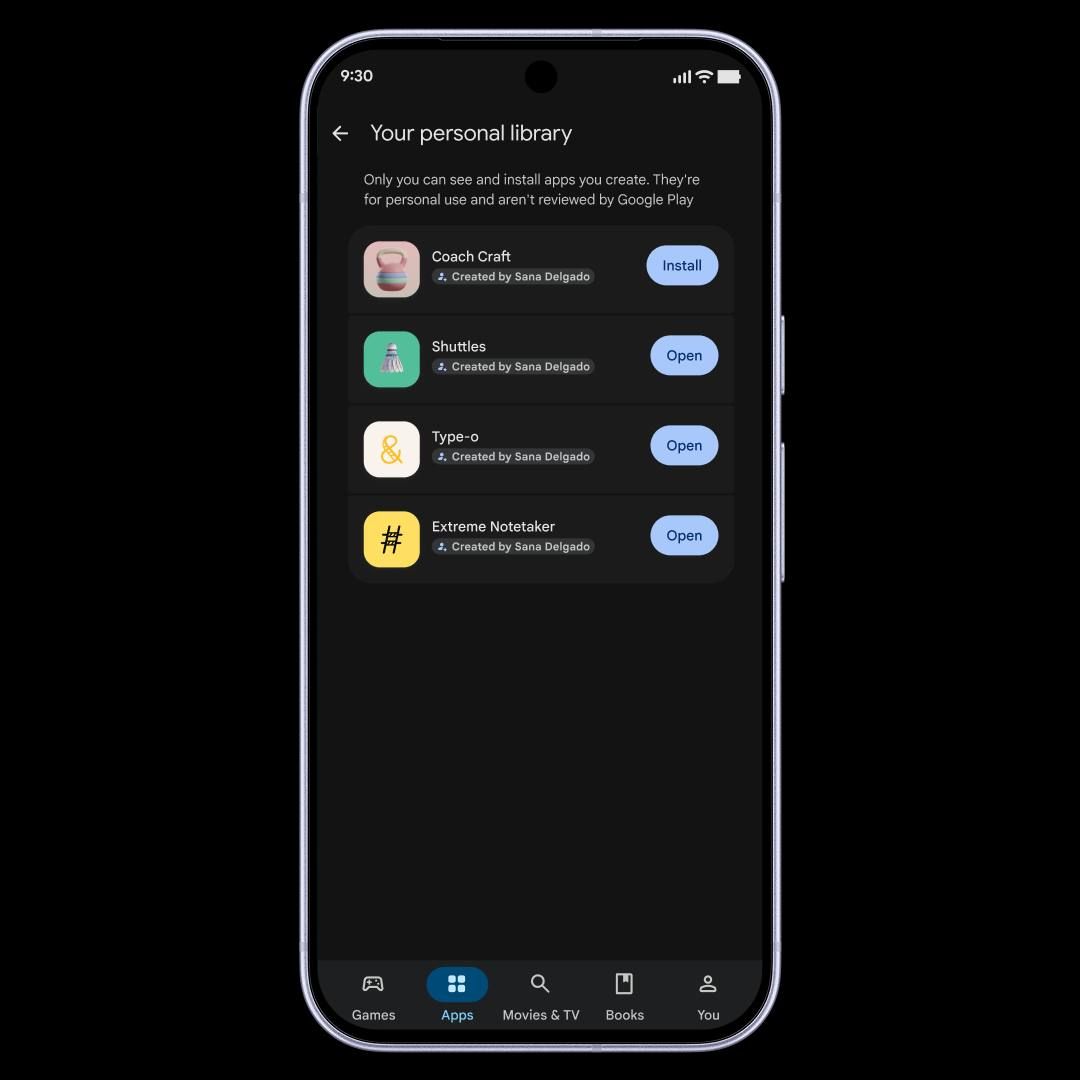 Google Allows Creation of Private Android Apps